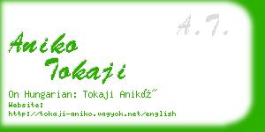 aniko tokaji business card